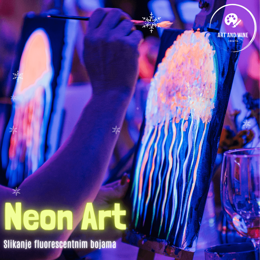 Neon Art Workshop – Painting in the Dark - Painting workshop in Pula