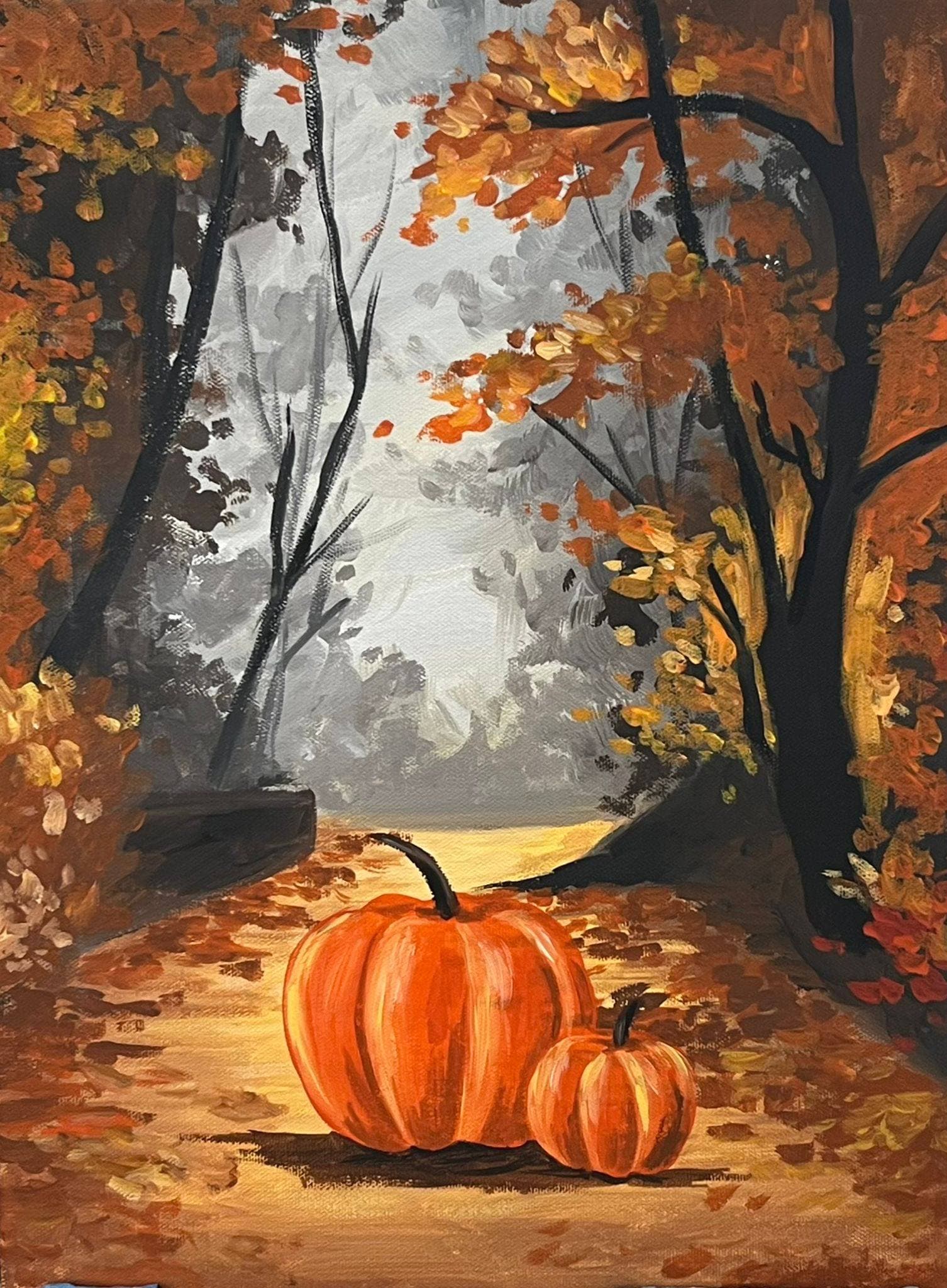 The Secret Life of Pumpkins - Painting workshop in Rijeka