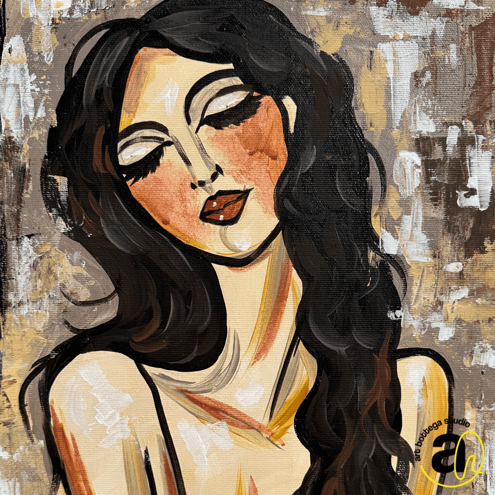Wine & Paint - Serenity - Slikarstvo radionica u Zagreb