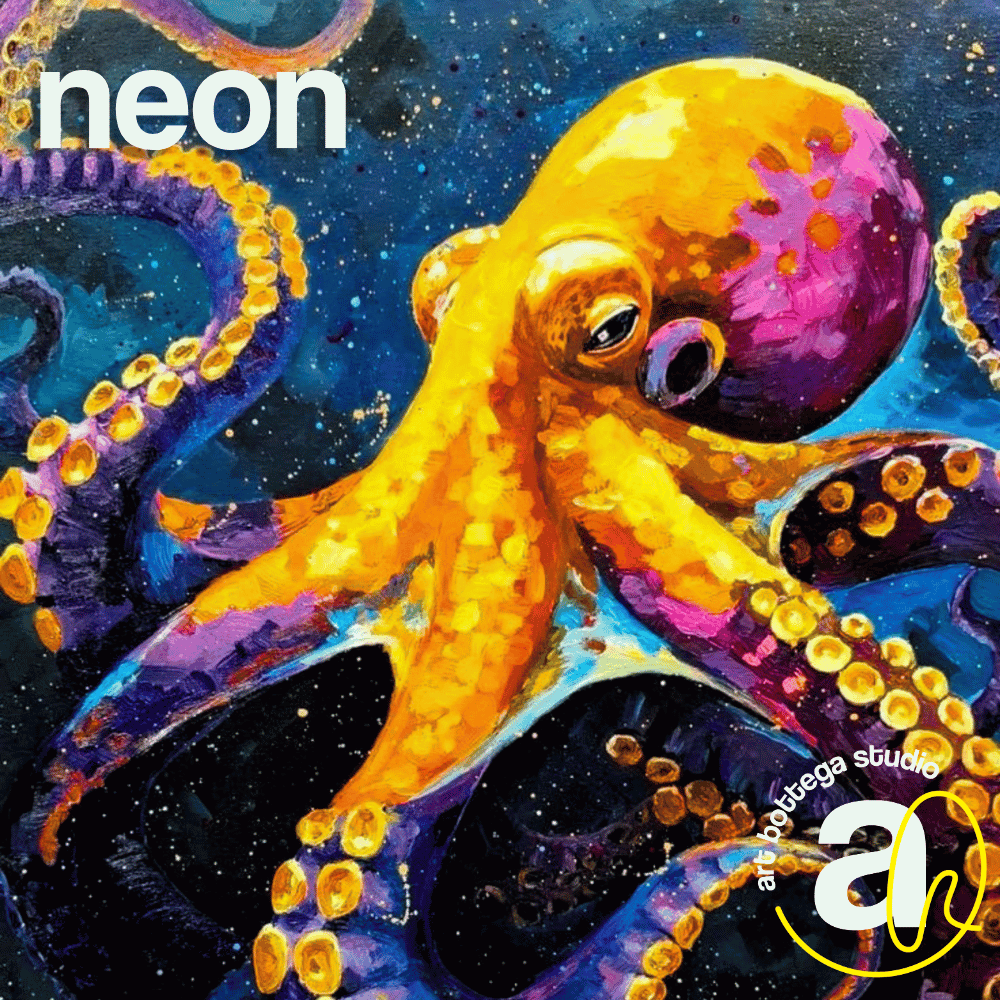 NEON – Octopus - Slikarstvo radionica u Zagreb